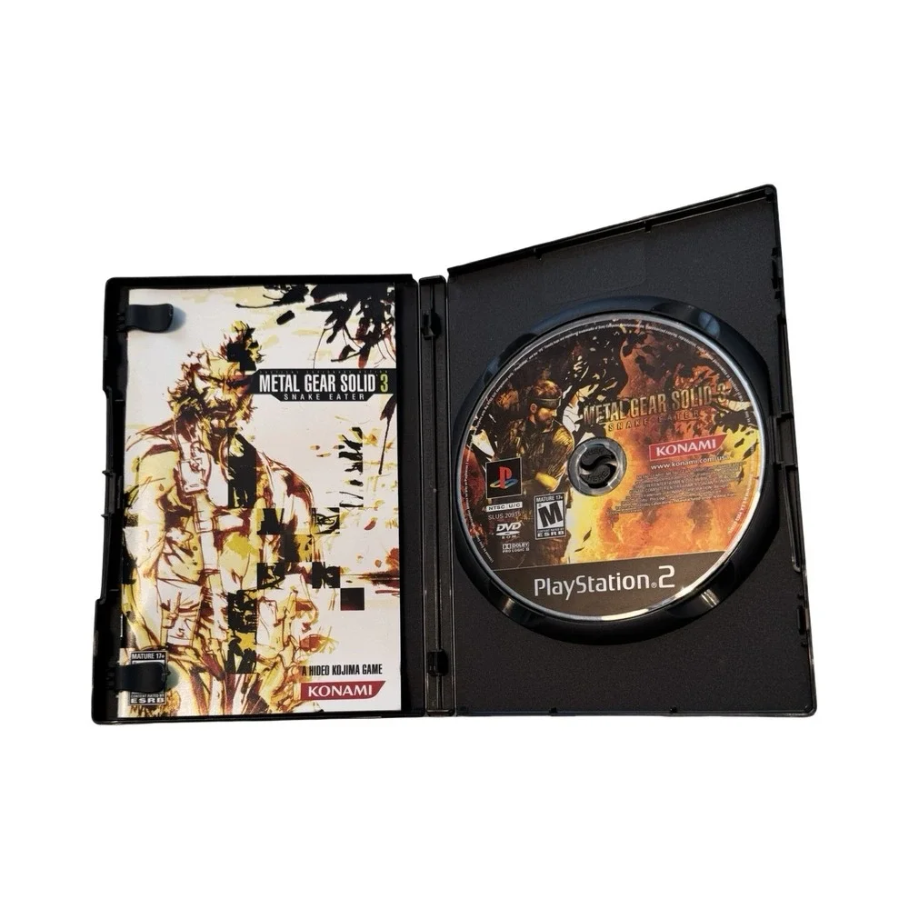 Metal Gear Solid‎ 3 Snake Eater Sony PlayStation 2 PS2 Konami Hideo Kojima SLUS
